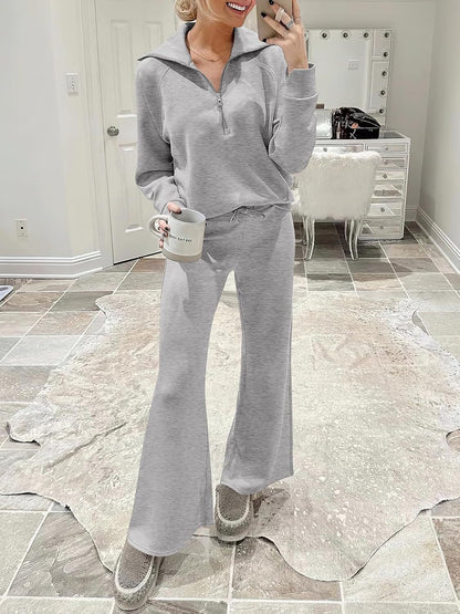 Women 2 Piece Outfits Sweatsuit Oversized Sweatshirt Sweatpants Tracksuit Sweat Lounge Matching Set