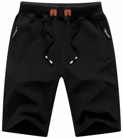 11-PACK Fashion Casual Solid Color Breathable Shorts with Zipper Pockets