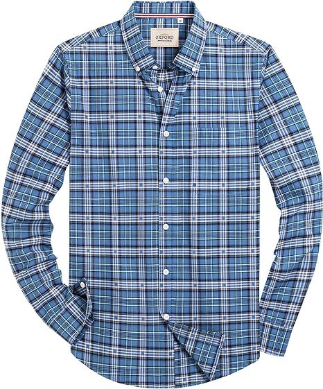 Men‘s Oxford Shirt Long Sleeve Button Down Shirts