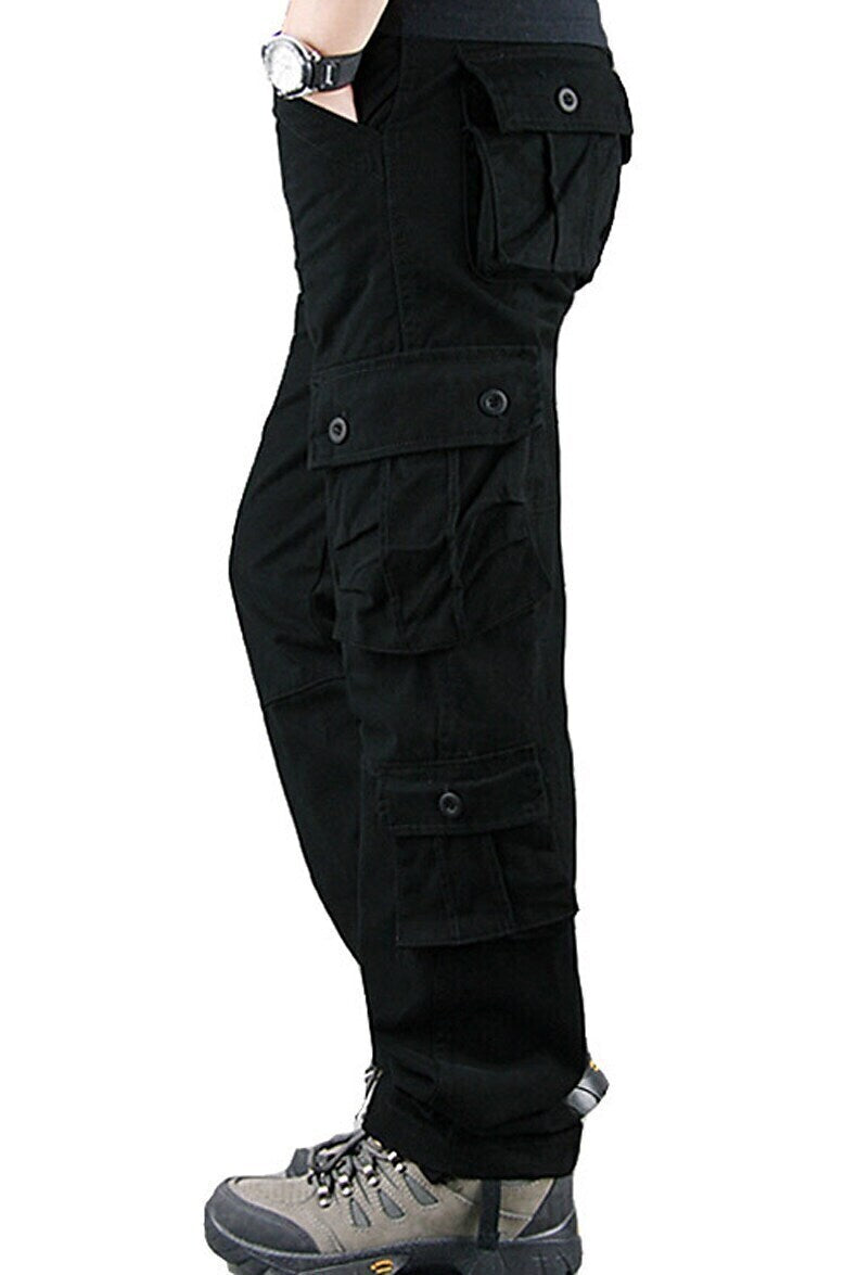 Men's Military Work Pants Hiking Cargo Pants Tactical Pants 8 Pockets Outdoor Ripstop Quick Dry Multi Pockets Breathable Cotton Combat Pants / Trousers Bottoms Army Green Black Blue Khaki