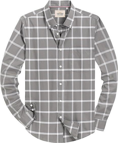 Men‘s Oxford Shirt Long Sleeve Button Down Shirts