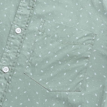 Men’s Short Sleeve Button Down Shirts 100% Cotton