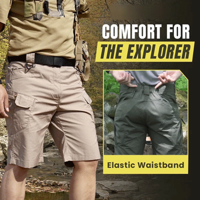 SUMMER SALES 70% OFF | Men's Tactical 10-pocket Waterproof Hiking Fishing Cargo Shorts