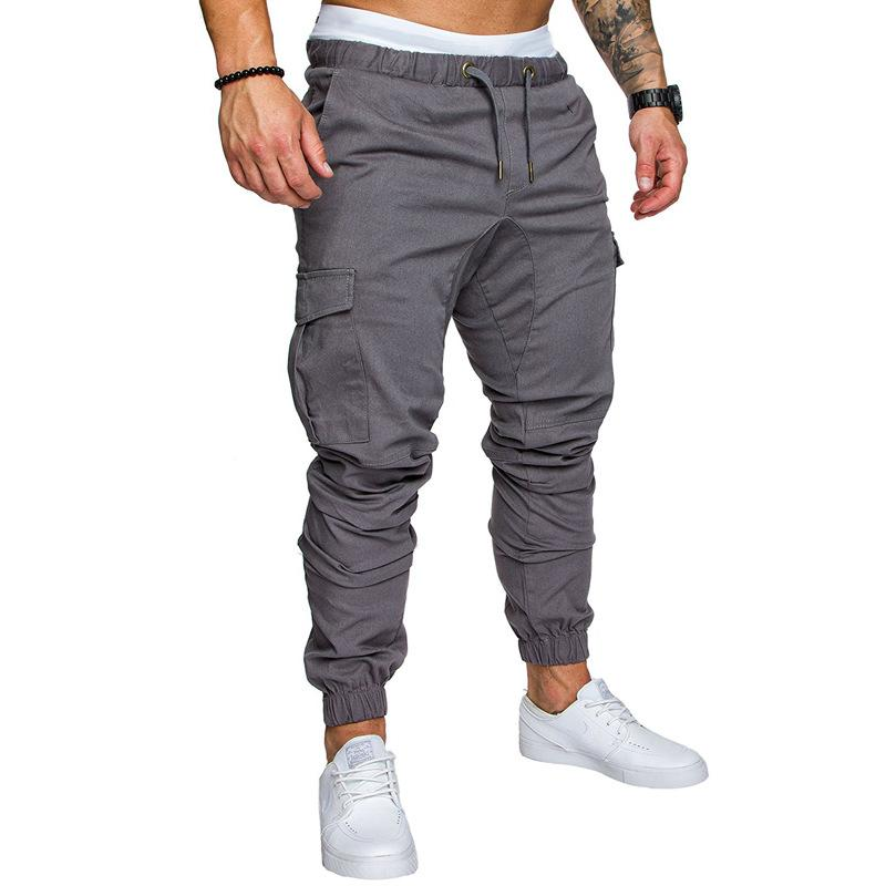 Solid Tie Elastic Lounge Pants