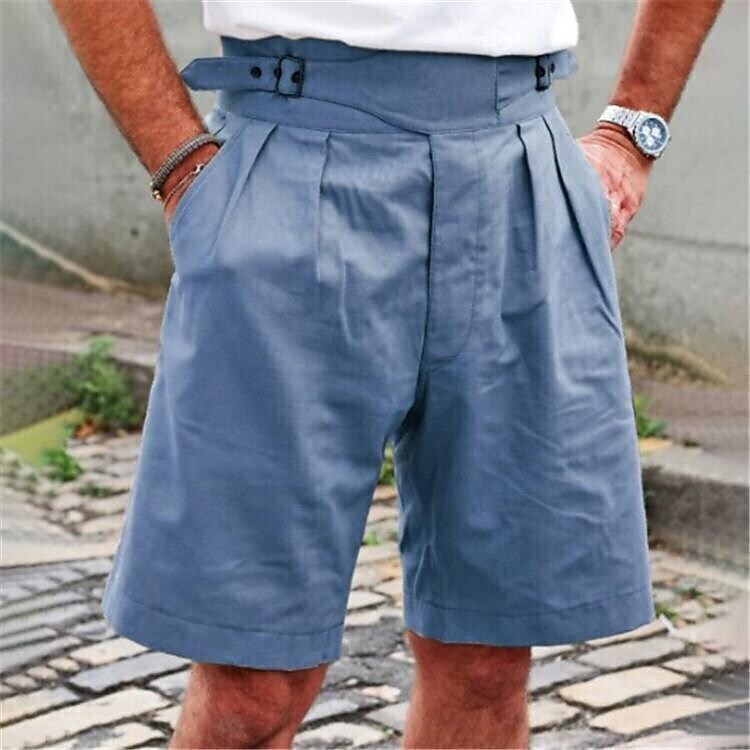Summer Solid Color Casual Belt Fashion Pants