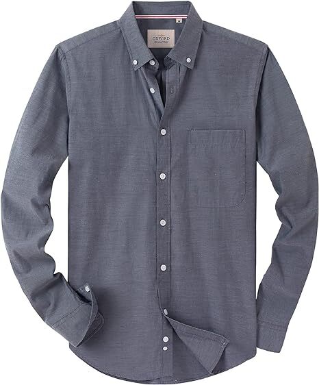 Men‘s Oxford Shirt Long Sleeve Button Down Shirts